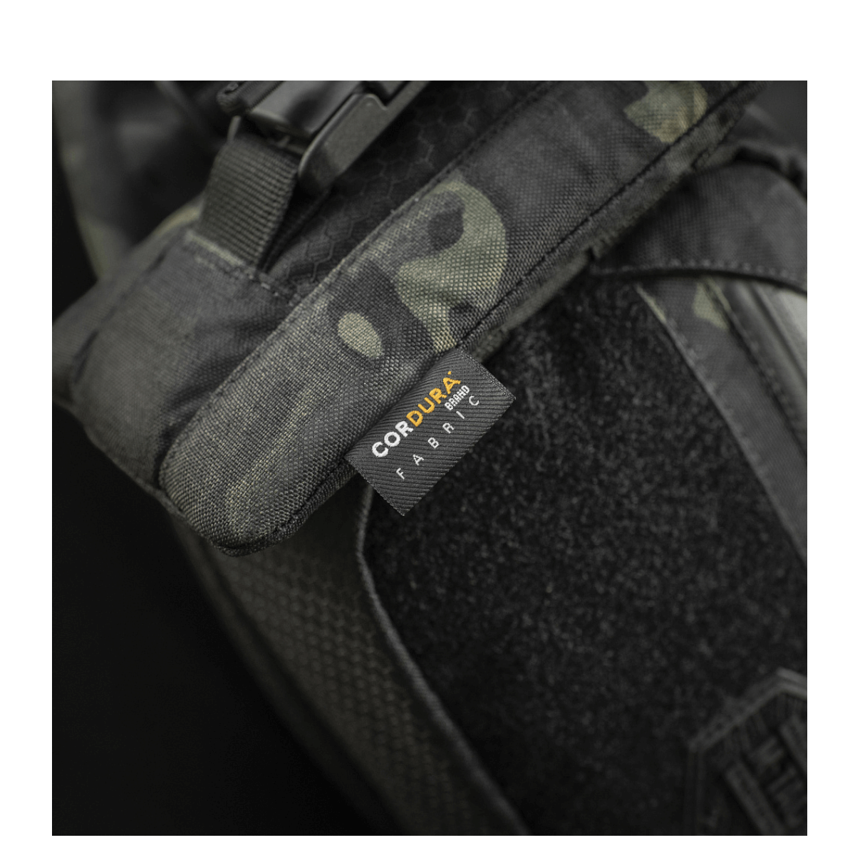 M-Tac Smartphone Lomme Elite Large Hex i slidstærk CORDURA HEX materiale, sort, tæthed 1000D, med WJ magnetisk spænde.