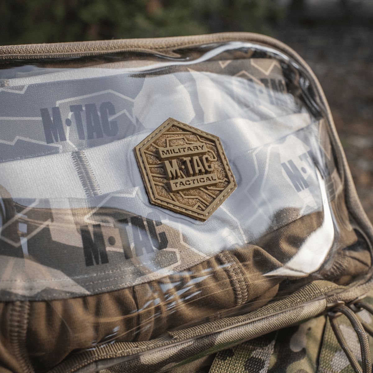 M-Tac Utility Organizer Slim Elite med transparent PVC-folie for hurtig identifikation. Fremstillet i slidstærkt Cordura 500D materiale.