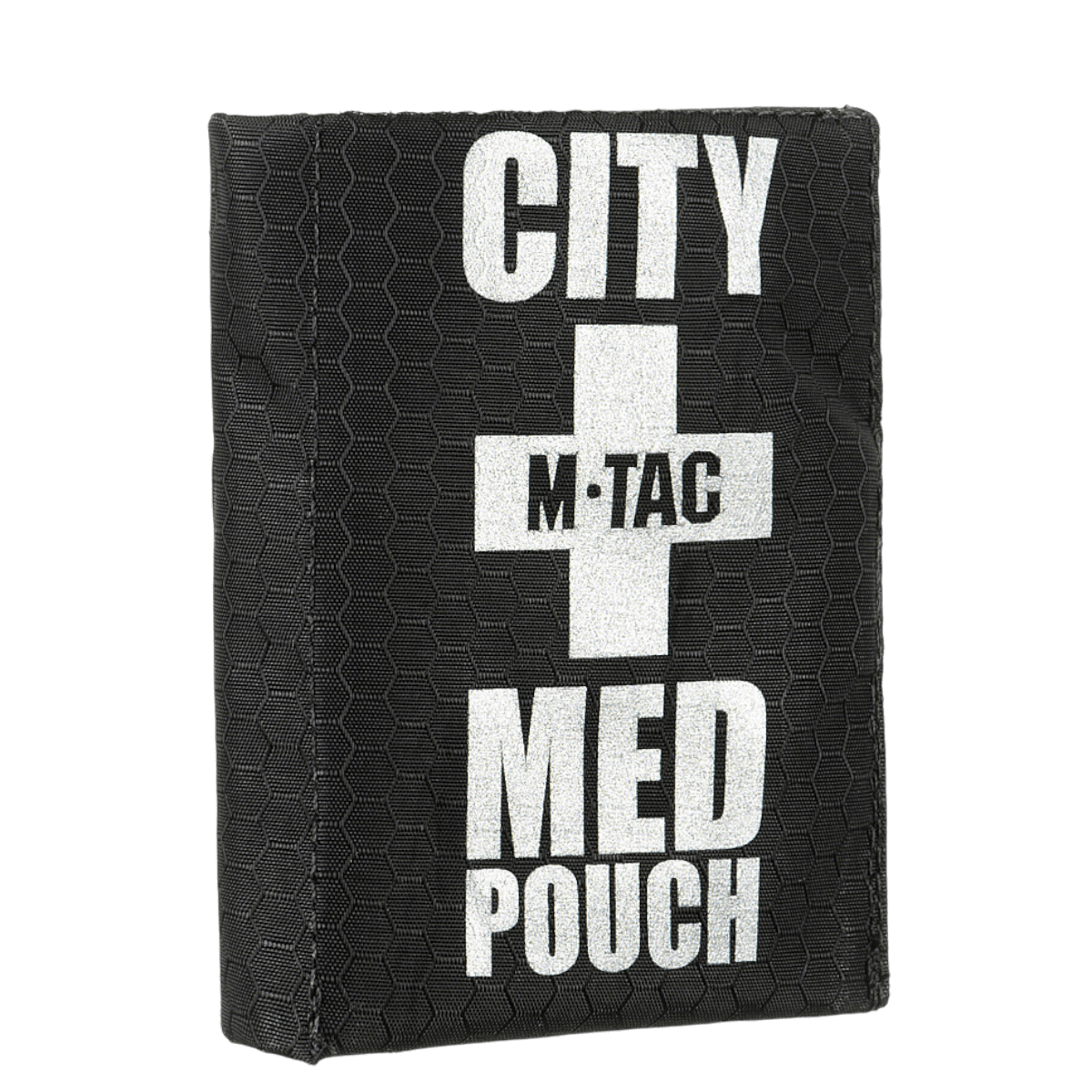 M-Tac City Med Pouch Hex - Kompakt førstehjælpskit i Hex Polyester, sort med medicinsk kors og M-Tac-logo