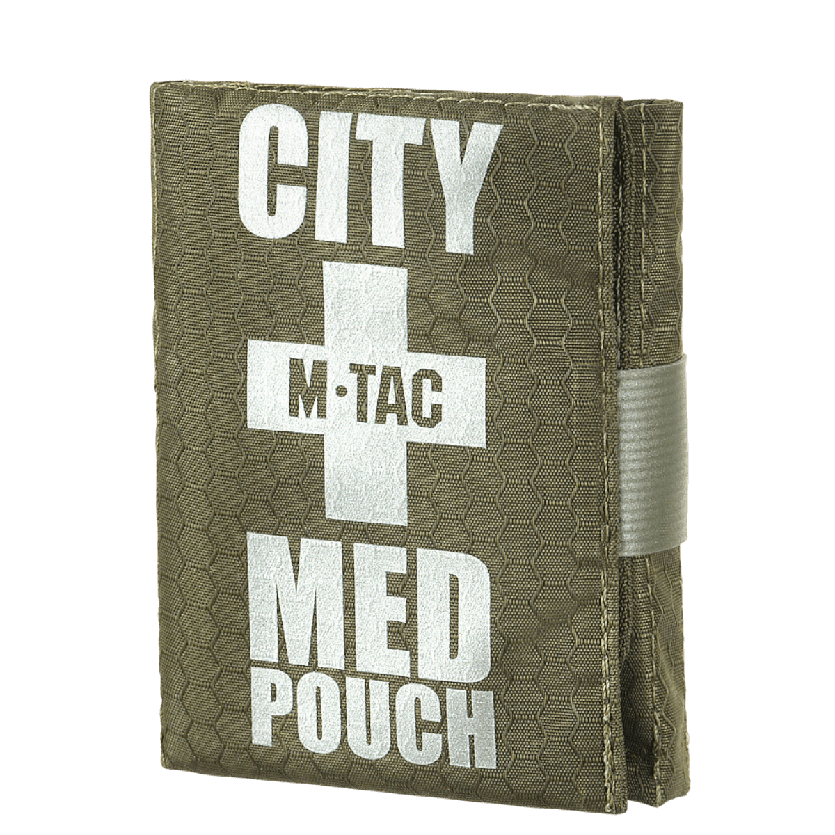 M-Tac City Med Pouch Hex i Hex Polyester med medicinsk kors, kompakt førstehjælpskit med Velcro lukning.