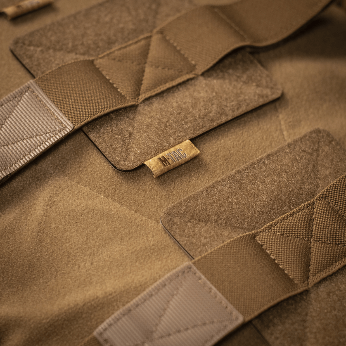 M‑Tac Indlæg til Rygsæk (3 stk) i close-up med Velcro-fastgørelse og stiv plastbund.