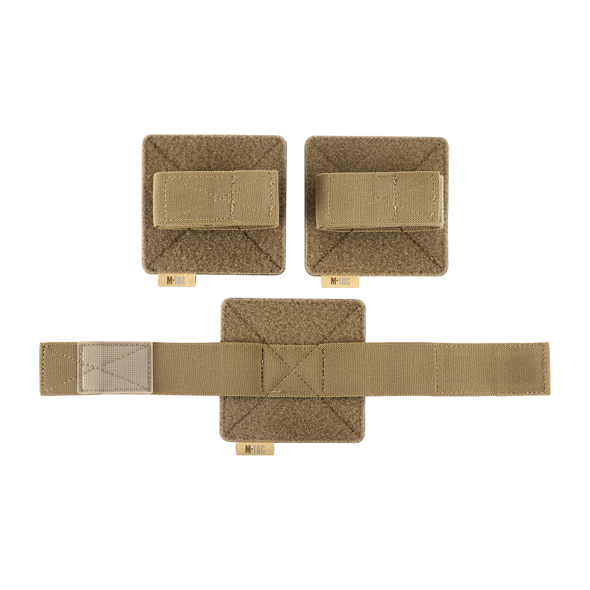 M‑Tac Indlæg til Rygsæk (3 stk) til våbenkasser og M‑Tac Large Elite Hex rygsæk med Velcro-panel, beige farve.