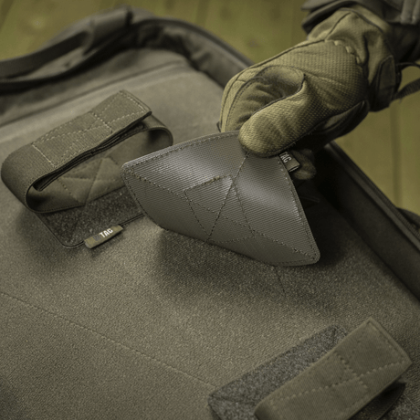 M‑Tac Indlæg til Rygsæk (3 stk) vist med justerbart indlæg og Velcro-fastgørelse for optimal fiksering i våbenkasse.