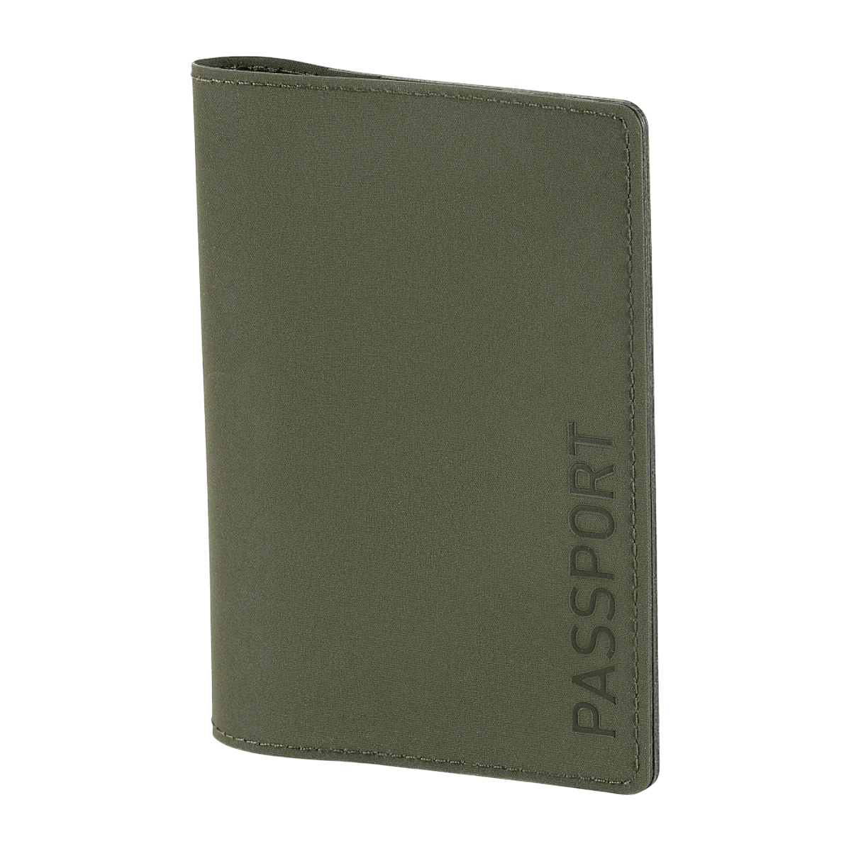 M‑Tac Pascover i grøn polymer, beskytter pas mod skader med "Passport" tryk og rum til kort.