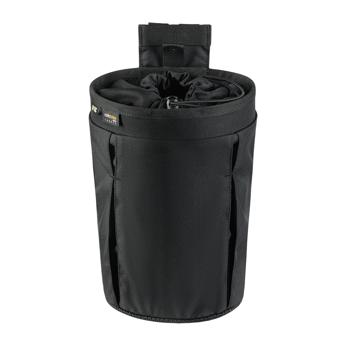 M‑Tac Magasinsæk Dump Pouch Lite Elite i sort, ideel til hurtig opbevaring og sikker lukning, monterbar på MOLLE eller bælte.