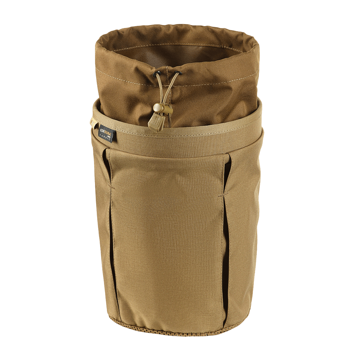 M‑Tac Magasinsæk Dump Pouch Lite Elite med hurtiglukkesystem, Cordura 500D, monteret på MOLLE eller bælte, drænnet for ventilation.