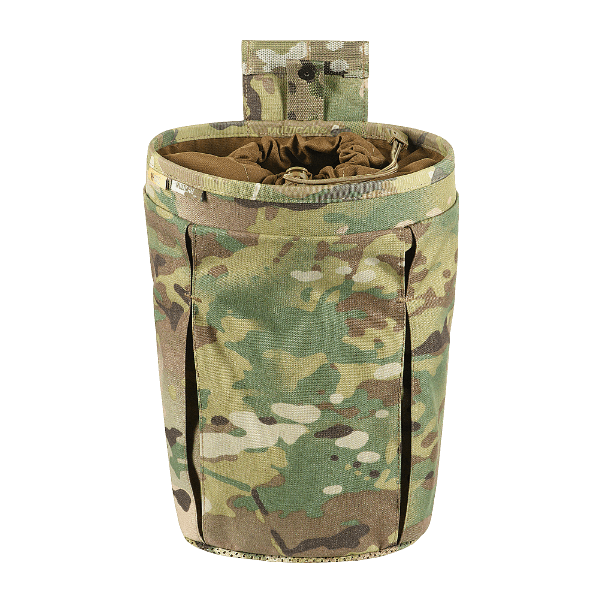 M‑Tac Magasinsæk Dump Pouch Lite Elite i camouflage med hurtigt lukningssystem og MOLLE kompatibilitet.