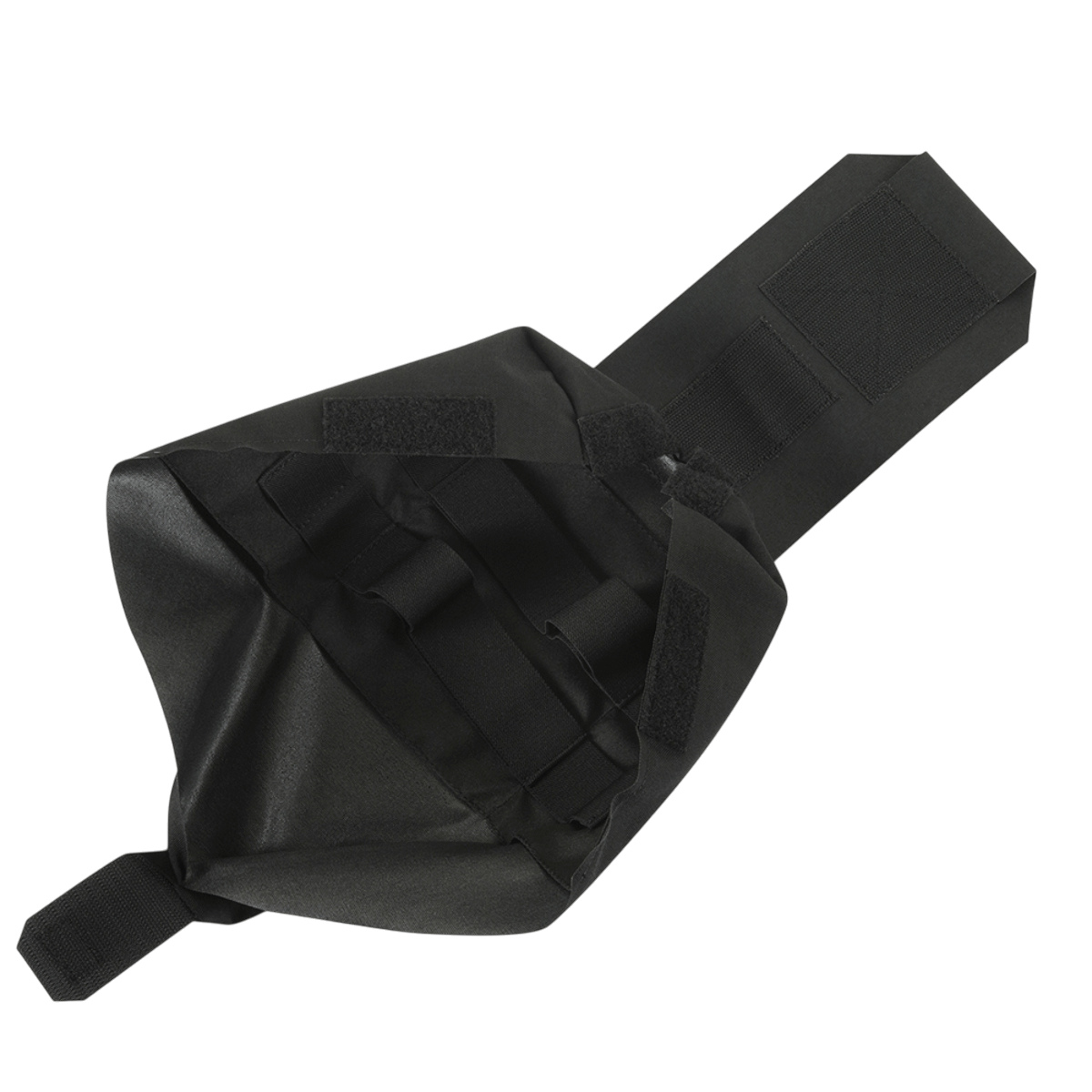 M‑Tac Medic Pouch Vertical Large Elite åben set oppefra, viser rummeligt interiør og MOLLE-interfacesystem, lavet af Cordura 500D.