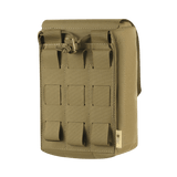 M‑Tac Medic Pouch Vertical Large Elite i slidstærk Cordura 500D, designet til sikker opbevaring og hurtig adgang til førstehjælpsudstyr.