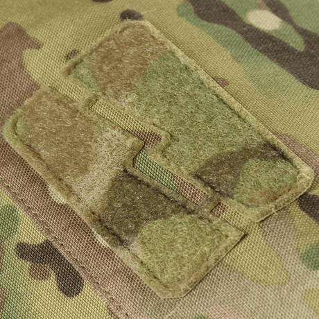 Velcro panel på M-Tac Pouch Sukharka Gen.3 XL, fremstillet i Cordura 500D med camouflage-design, velegnet til feltbrug.