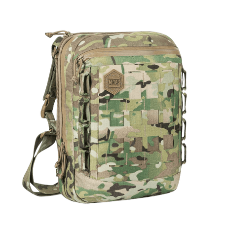 M-Tac Tablet Bag Laser Cut Hex i camouflage design med MOLLE system og hurtig adgang rum til våben og elektronik.