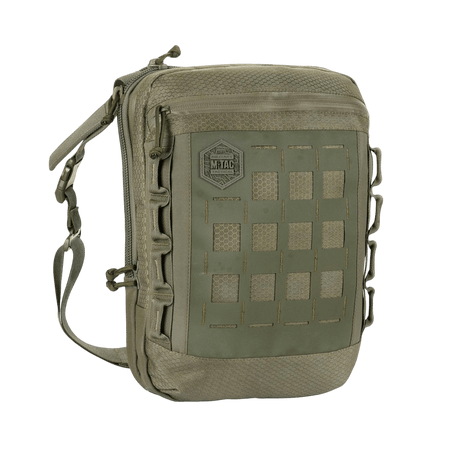 M-Tac Tablet Bag Laser Cut Hex i Cordura-materiale med Laser Cut MOLLE frontpanel, ideel til EDC, dokumenter og skjult våben.