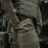 Soldier using M-Tac Sukharka Gen.3 Pouch with MOLLE attachment on field gear