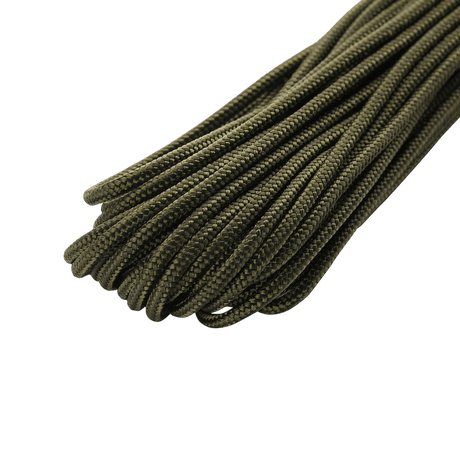 M‑Tac Paracord 550 Type III 15 m grøn nylonkordel til friluft, reparation og nødsituationer.