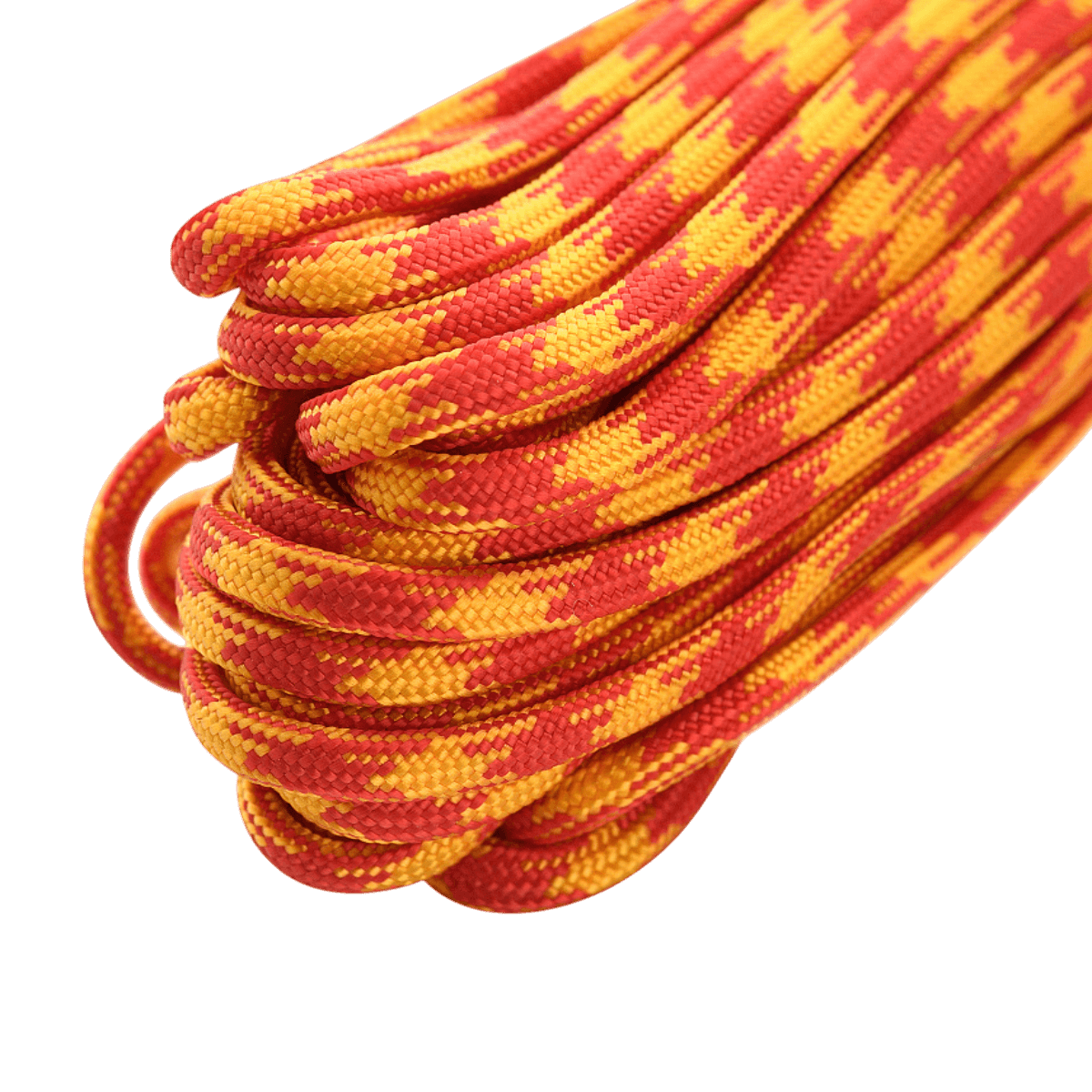 M‑Tac Paracord 550 Type III 15 m i stærk nylon, ideel til friluft og reparationer, med en brudstyrke på 240 kg og 7 kerne tråde.