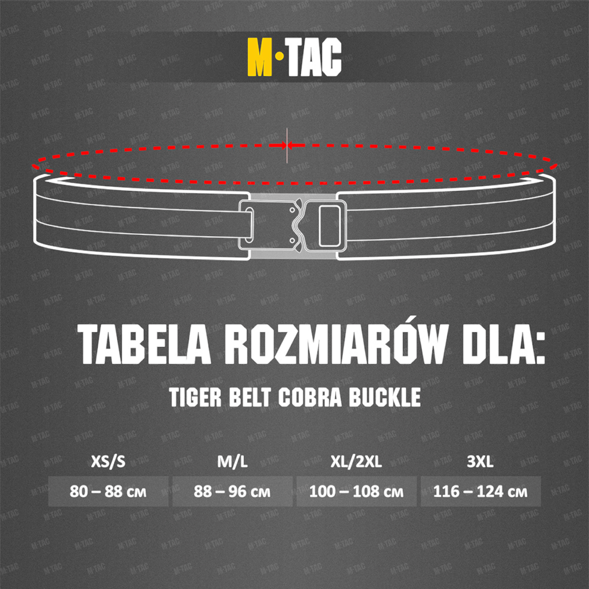 M-Tac Tiger Bælte Cobra Buckle