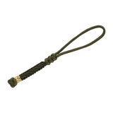 M-Tac Knife Lanyard Scandinavian Granule i flettet paracord, stilfuldt tilbehør til lommeknive, grøn farve med en elegant finish.