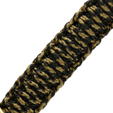 M-Tac Knife Lanyard Scandinavian Granule i flettet paracord stil med sort og gulddetaljer for unikt knivtilbehør.