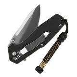 M-Tac Lanyard Scandinavian Mannaz attached to a folding knife with decorative Scandinavian bead, showcasing paracord design for easy access and style.