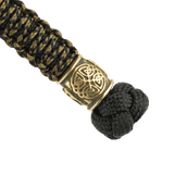 M-Tac Lanyard Scandinavian Mannaz med snoet paracord og skandinavisk prydperle, perfekt til knive og udstyr.