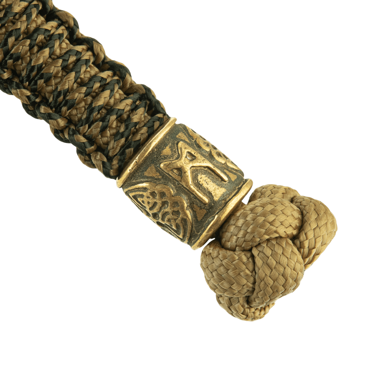 M-Tac Lanyard Scandinavian Mannaz med snoet paracord og skandinavisk dekorativ perle