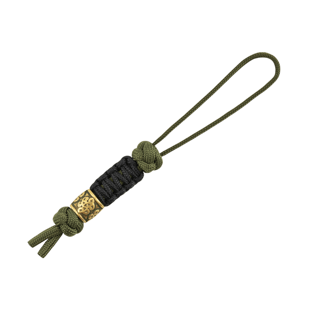 M-Tac Lanyard Scandinavian Small Chinese Knot med skandinavisk motiv, lavet af snoet paracord, ideel til knive og lommelygter.
