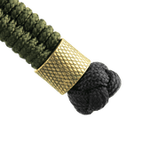 M-Tac Viper Cylindre Lanyard Stainless Steel i grønt og sort paracord med skandinavisk perle for stil og individualitet.