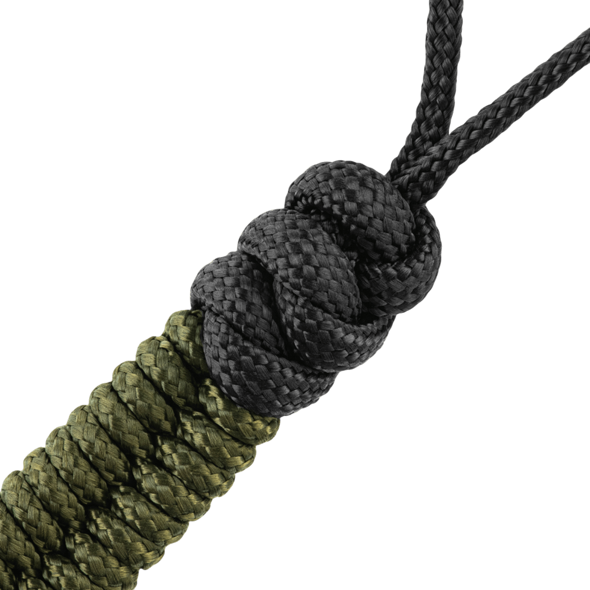 M-Tac Viper Cylindre Lanyard Stainless Steel med skandinavisk perle, coiled paracord design, ideel til hurtig adgang til knive og udstyr.