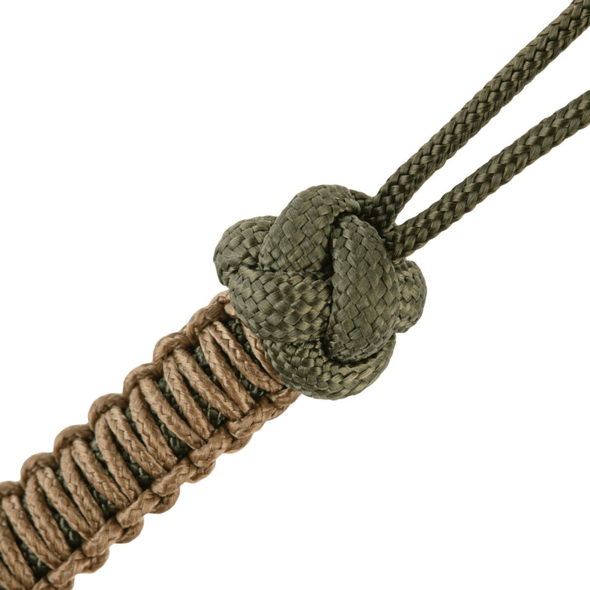 M-Tac Knife Lanyard Celtic i flettet paracord, stilfuldt knivtilbehør til personliggørelse og praktisk brug, inklusiv ekstra snor.