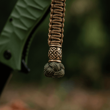M-Tac Knife Lanyard Celtic i flettet paracord med dekorativt design, tilbehør til knive og udstyr.