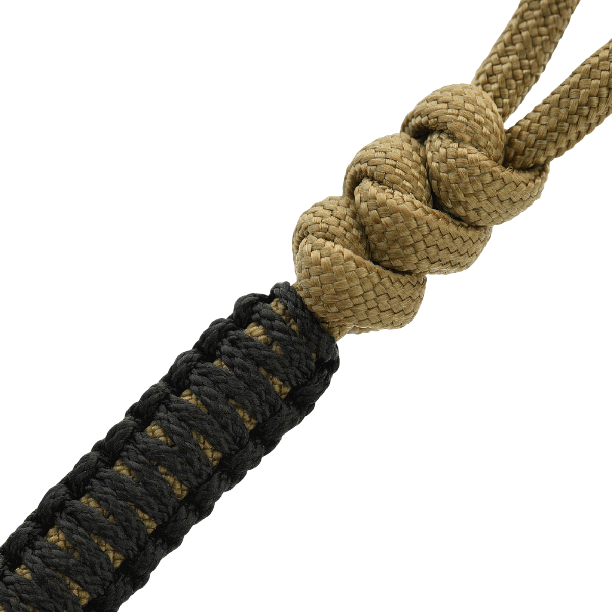 M-Tac Ninja Ver.2 Lanyard med flettet paracord og Ninja-motiv til knive og udstyr, Cupronickel detalje