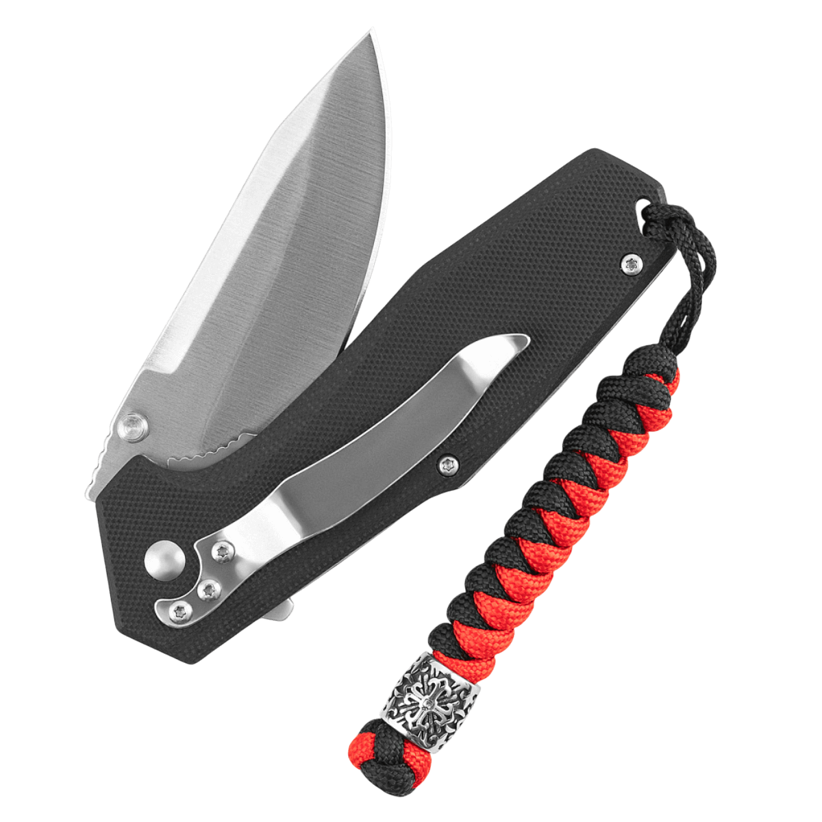 M-Tac Viper Lanyard Scandinavian med kniv og skandinavisk flettet paracord design