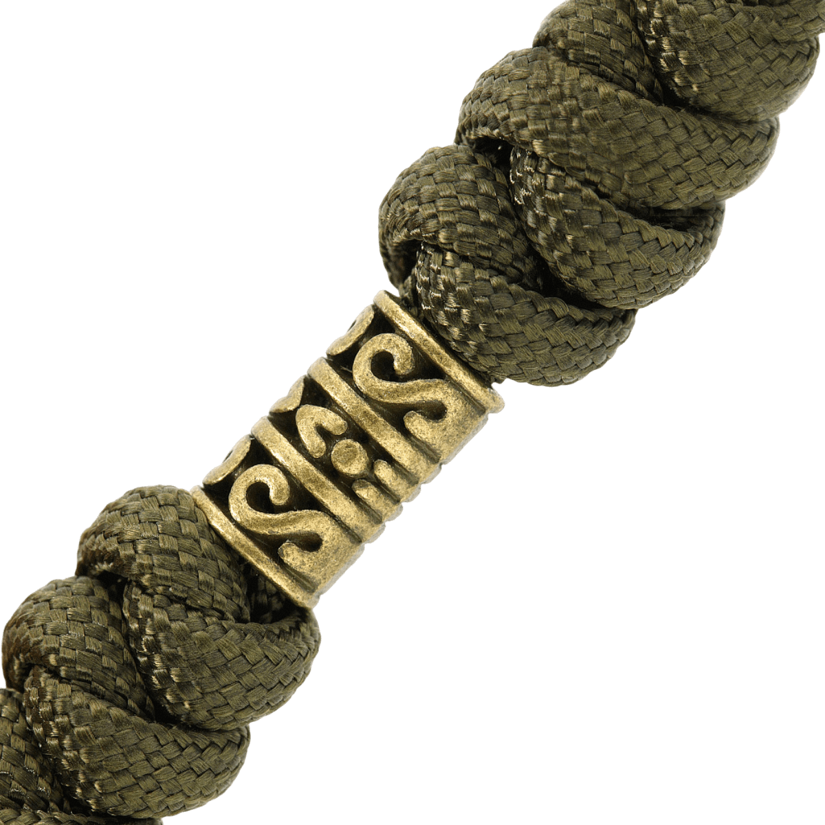 M-Tac Zeus Lanyard i flettet paracord design med stilfuld detalje, ideel til knivhåndtag eller udstyr, fleksibel og holdbar.