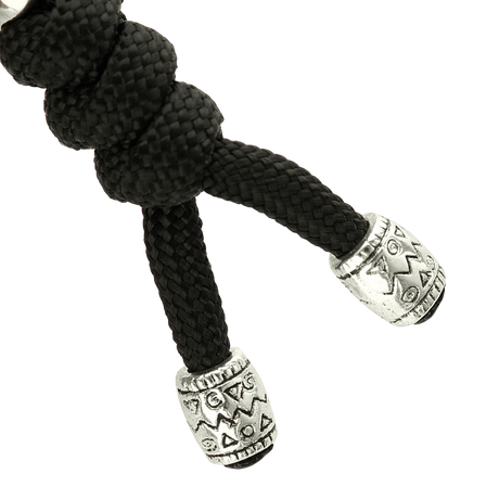 M-Tac Zeus Stainless Steel Lanyard med flettet paracord og dekorativ stålperle til hurtig adgang til kniv og udstyr.