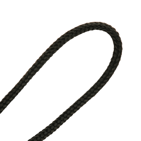 Sort flettet paracord lanyard til M-Tac Zeus Stainless Steel Lanyard med dekorativ perle og hurtig adgang.