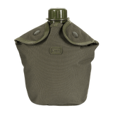 M-Tac Flaskeholder MOLLE drikkeflaske i slidstærk polyester med PVC-belægning og MOLLE-system, 120x70x170 mm, militærgrøn