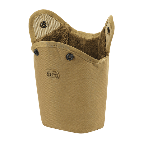 M-Tac Flaskeholder MOLLE i slidstærk polyester med vandafvisende belægning, designet til vandreture og udstyrssikring.