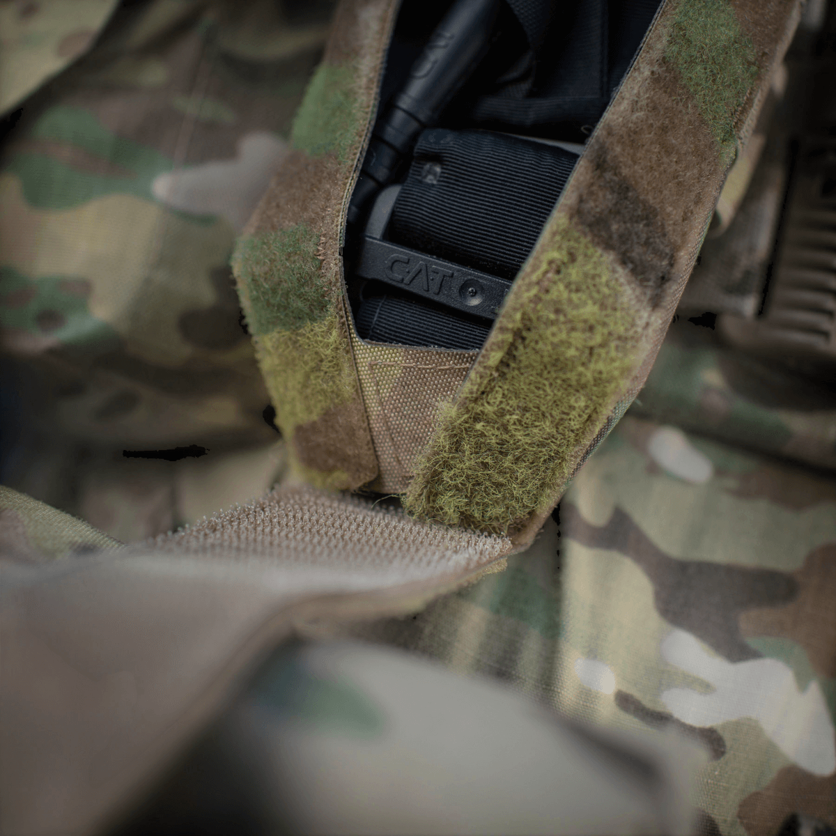 M-Tac Lomme til Tourniquet Closed i camouflage mønster til førstehjælp i nødsituationer, giver beskyttelse til tourniquet.