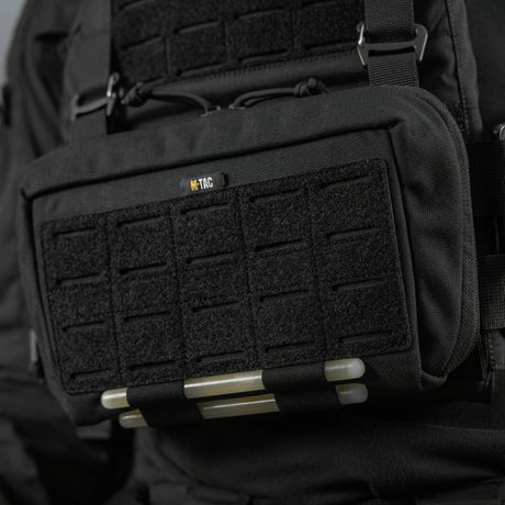 M-Tac Admin Pouch Large Elite - slidstærk Cordura 500D taske til opbevaring af taktisk udstyr med velcro-panel til patches.