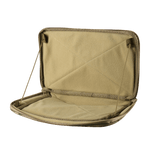 M-Tac Admin Pouch X-Large Elite åben, viser rummelig indvendig opbevaring med modulære indsatsmuligheder, ideel til taktisk udstyr.