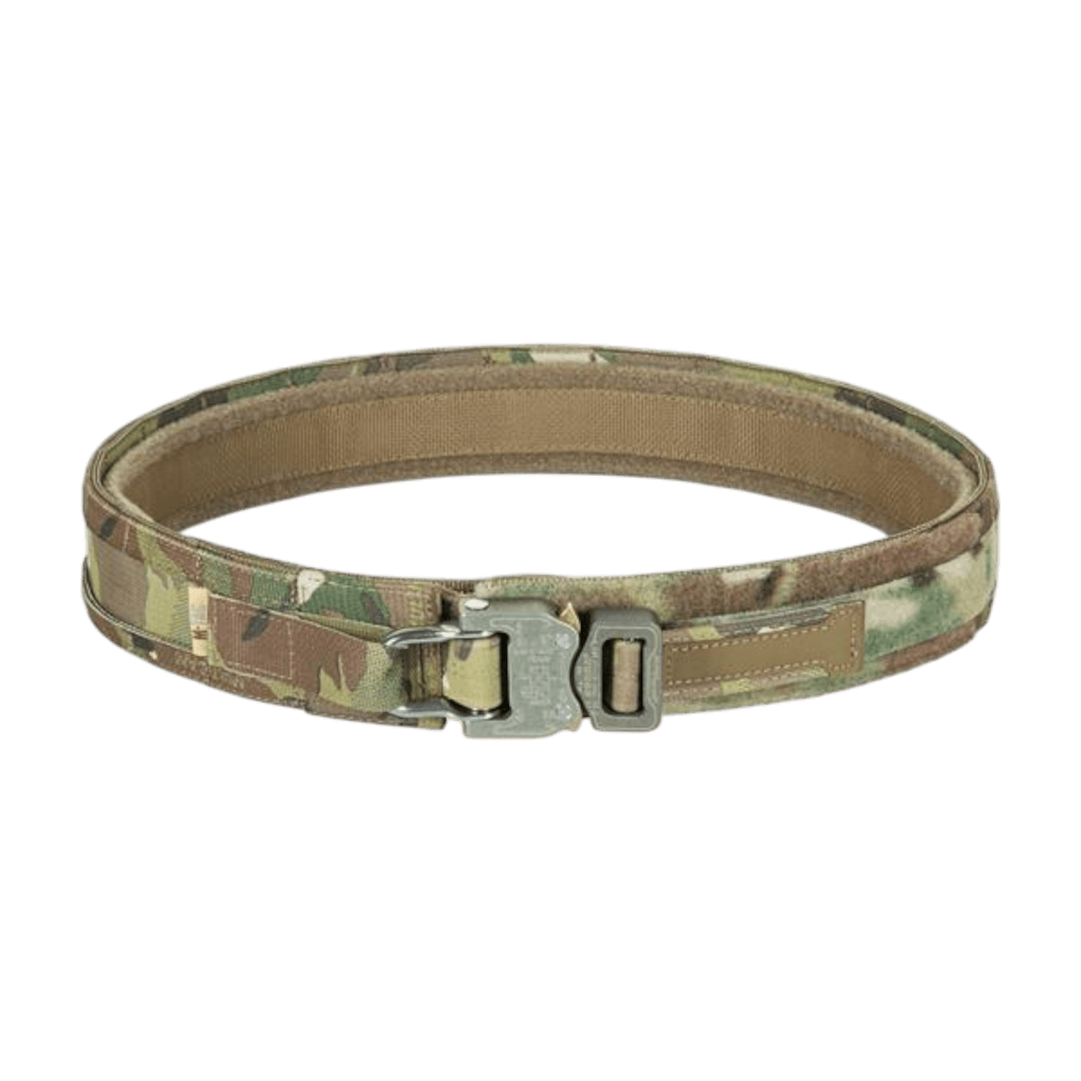 M-Tac Range Bælte D-Ring Cobra Buckle Gen. IV i camouflagefarve, ideelt til militærbrug og aktive livsstiler.