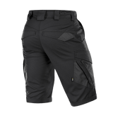 M-Tac Shorts Aggressor Gen.II Flex set fra bagsiden, alsidige taktiske shorts lavet af letvægts rip-stop materiale, velegnet til træning og fritid.