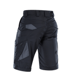 M-Tac Shorts Aggressor Gen.II Flex i sort, visning bagfra for alsidig og taktisk anvendelse med funktionelle lommer.