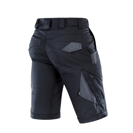 M-Tac Shorts Aggressor Gen.II Flex i sort, letvægt og fleksible shorts til træning og fritid, vandafvisende rip-stop materiale.