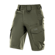 M-Tac Shorts Aggressor Gen.II Flex, taktiske grønne shorts med lommer, letvægts og fleksibelt design til træning og fritid
