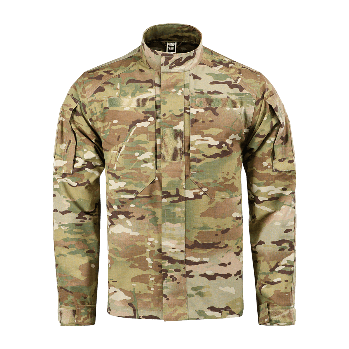 M-Tac Jakke Military Elite NYCO med Crye Precision MultiCam mønster og YKK-lynlås, ideel til moderne feltdragt kombinationer.