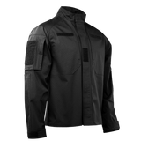 M-Tac Jakke Patrol Flex med Velcro og YKK fittings, designet til taktisk brug, viser ståkrave og forstærket skulderparti med IR-panel.