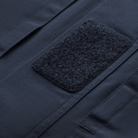 Nærbillede af M-Tac Jakke Patrol Flex med velcro-detalje og tekstilstruktur