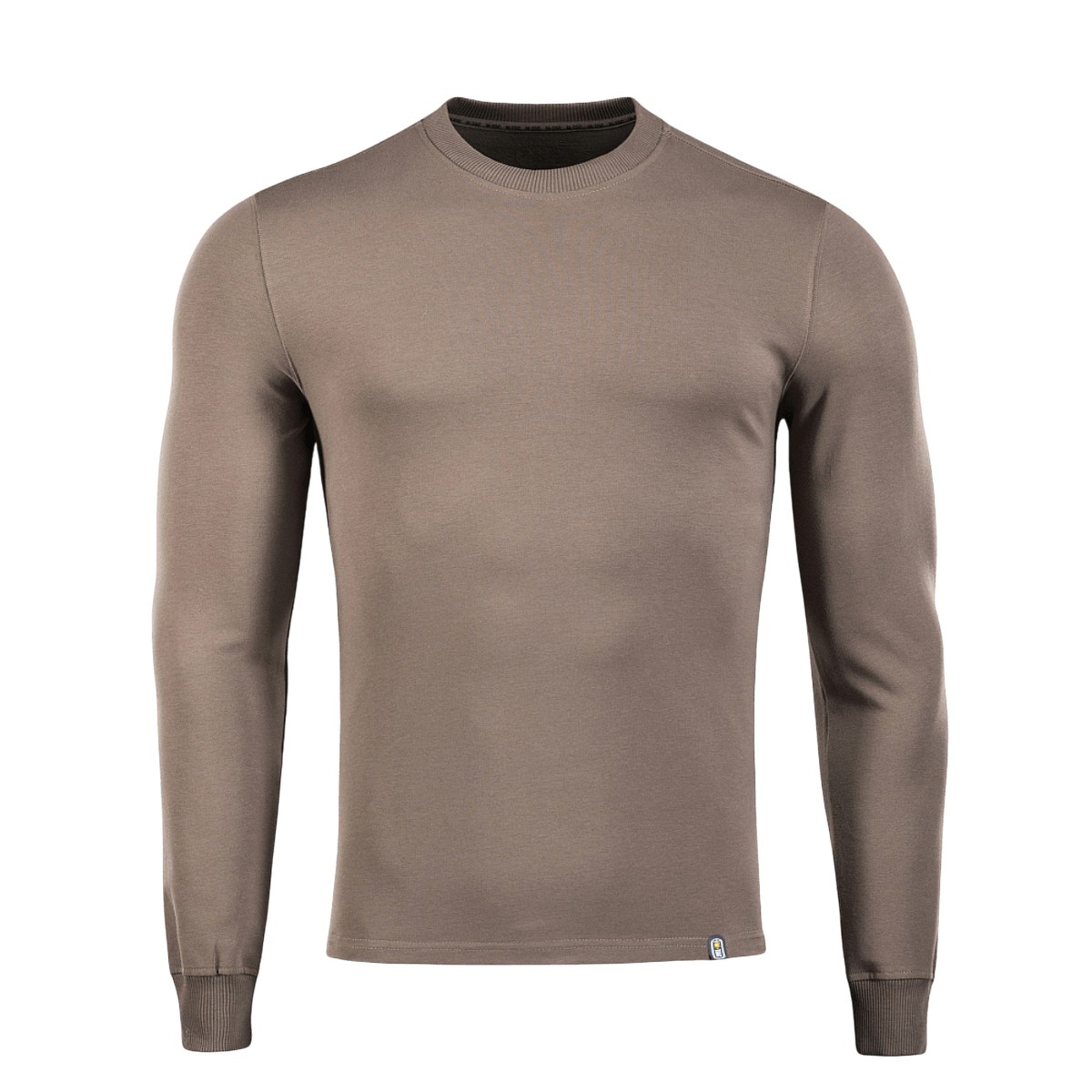 M-Tac Pullover 4 Seasons i beige, langærmet trøje med rund hals og elastiske manchetter, 95% bomuld, 5% elastan, til både hverdag og taktisk brug.