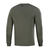 M-Tac Pullover 4 Seasons med rund hals og strækmanchetter i grønt, alsidig til hverdagsbrug hele året, set bagfra.